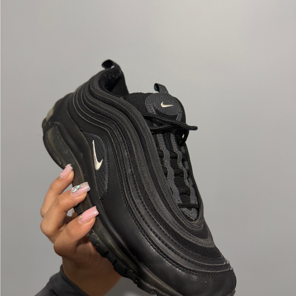 Nike Black and White Air Max 97 Shoes